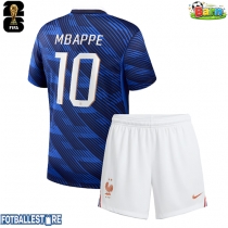 Frankrike Kylian Mbappe #10 Hjemmedraktsett Barn VM 2026 Kortermet (+ Korte bukser)